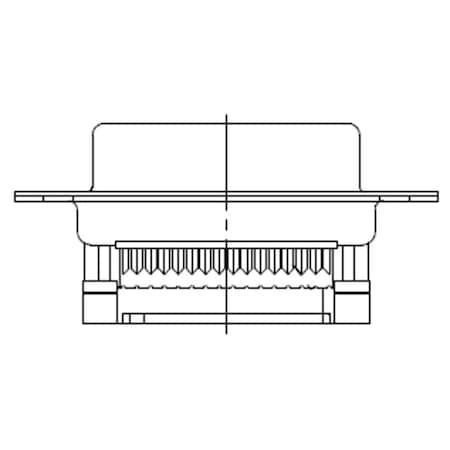 Molex FCT DSUB IDC RCPT 25 PN 172704-0068